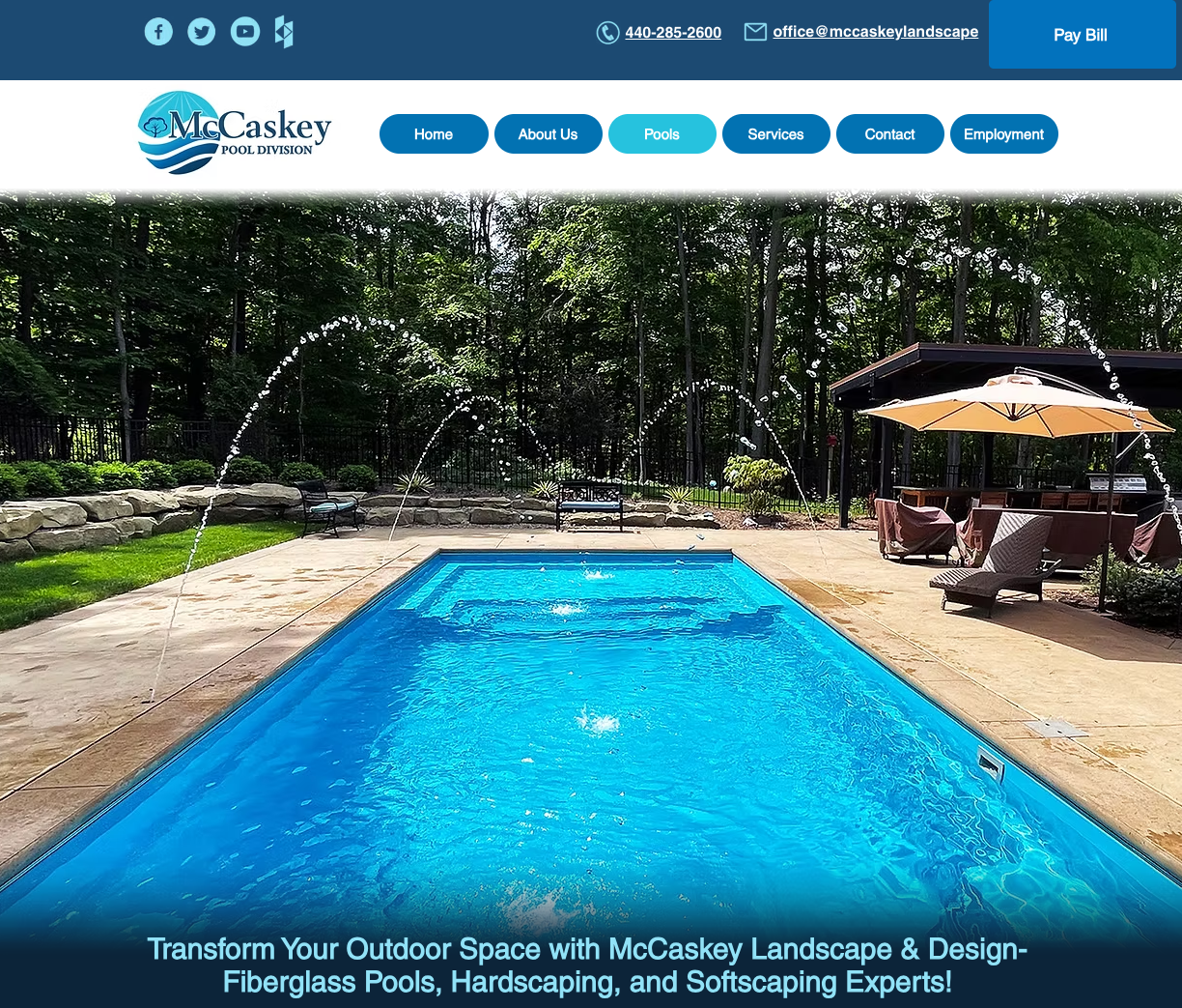 McCaskey Landscape website launched by vizmedia, with lead capture front and center